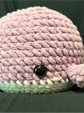 Kids Plush Crochet Whale - Lavendar